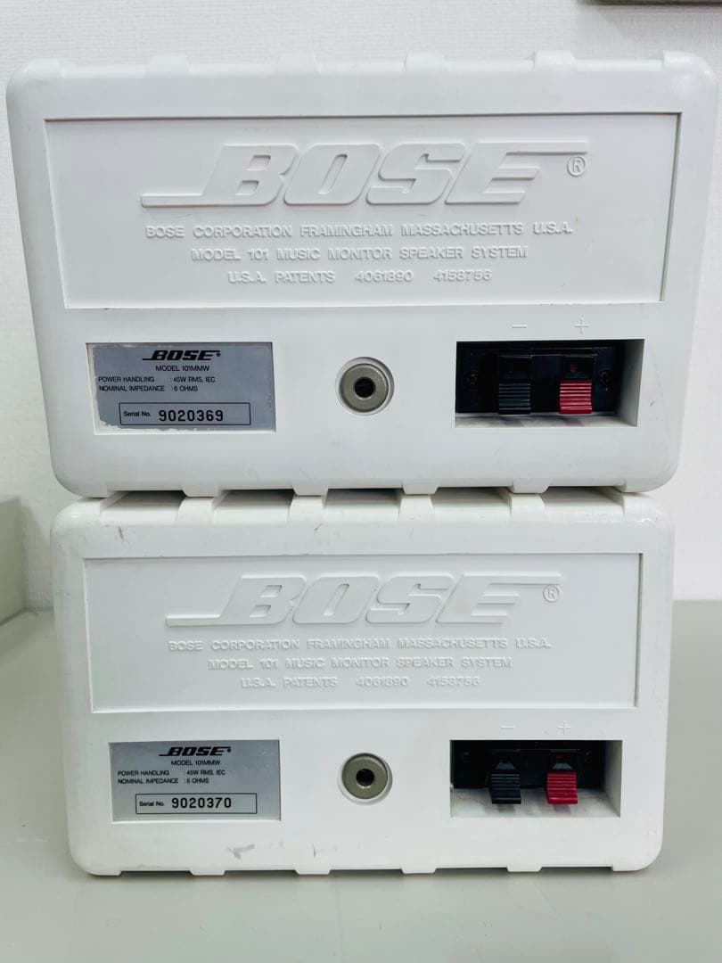 BOSE 101MMW スピーカー　白 シリアル連番 2個セット 天吊金具付
