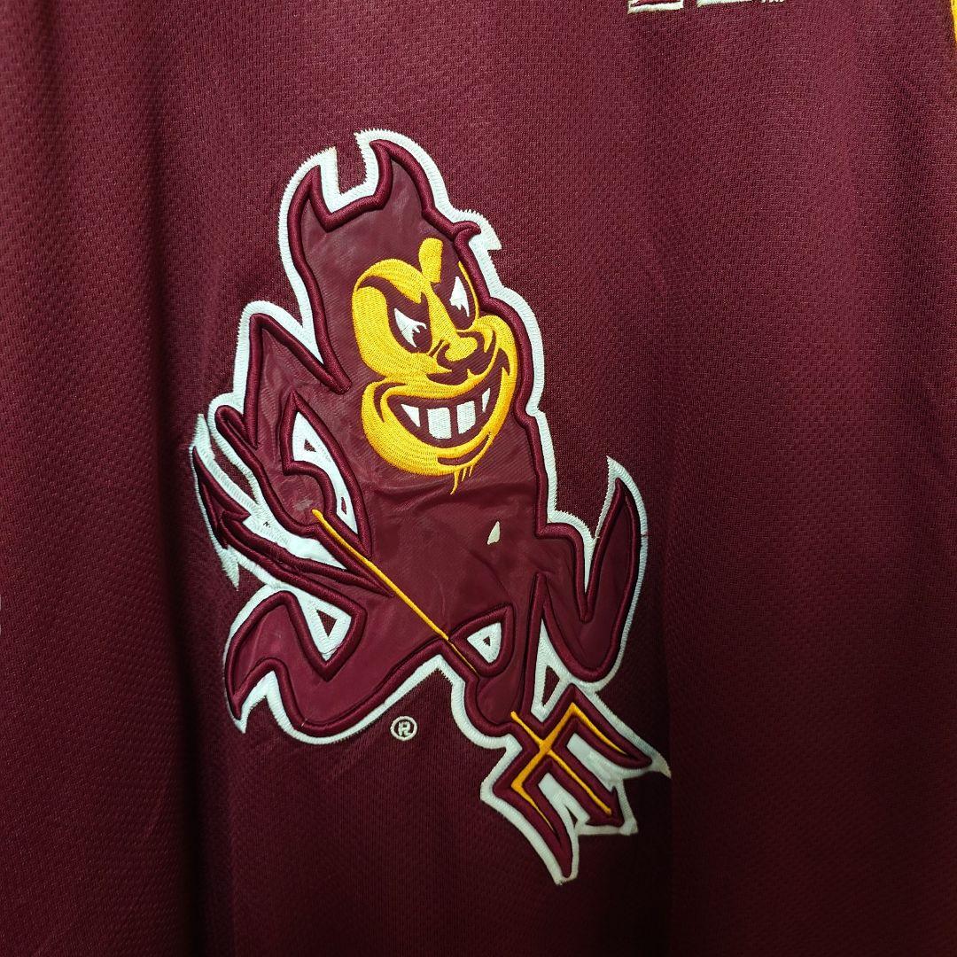 希少 アリゾナ大学 Sun Devils ロゴ刺繍 ゲームシャツ A-3723