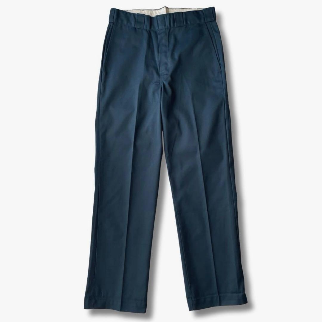 美品 80s USA製 ディッキーズ 874 ネイビー ワーク パンツ 32