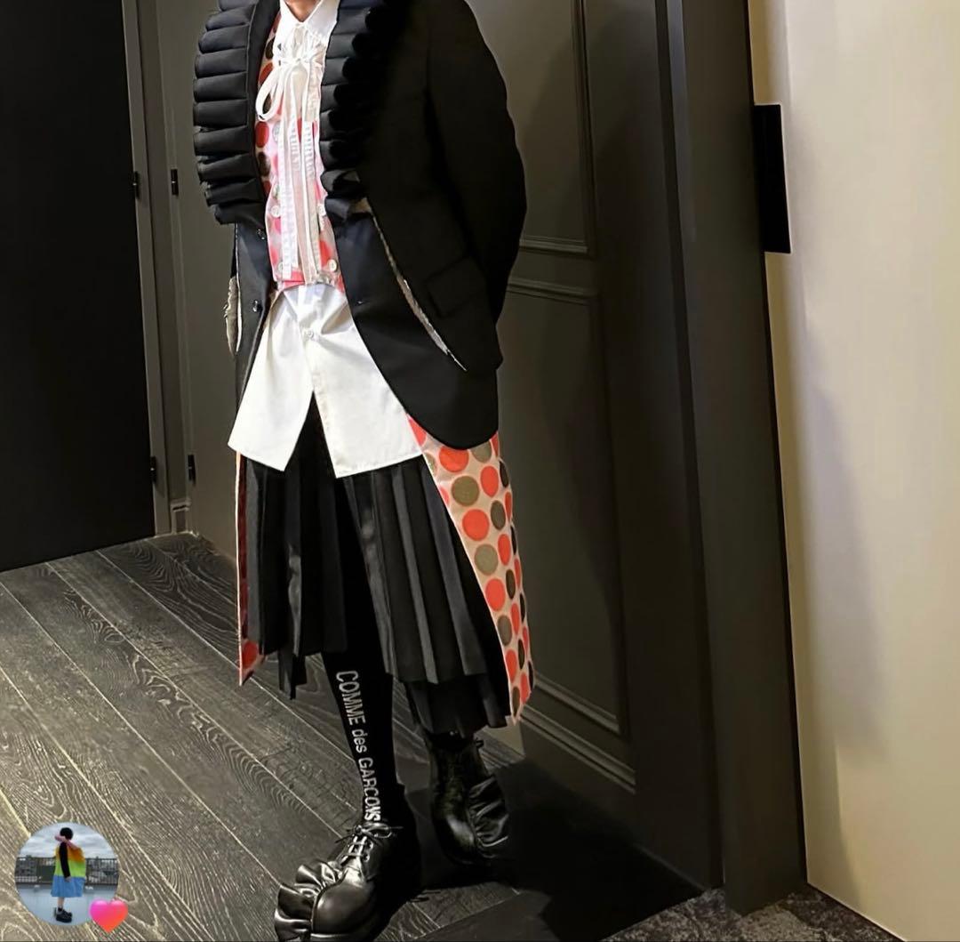 2025春夏コムデギャルソンオムプリュス大人気フリル襟ジャケット美品激安