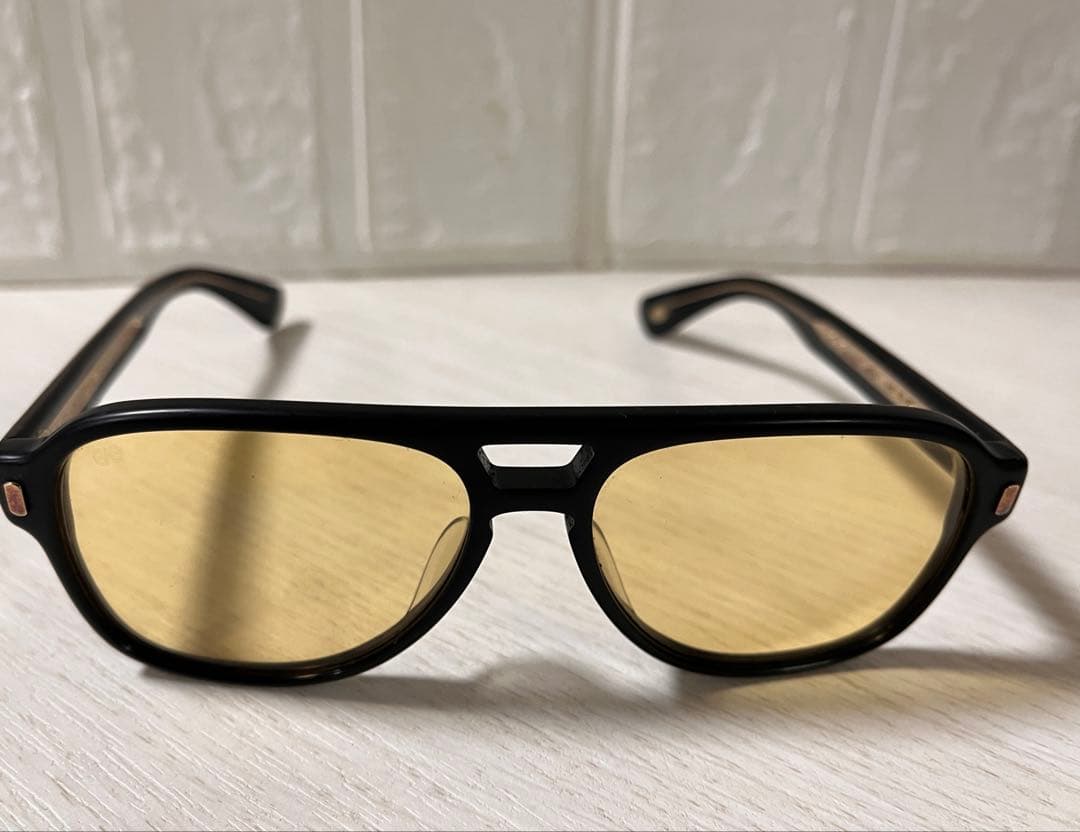 EYEVAN アイヴァン サングラス 黒 イエローレンズ 日本製 鯖江市 メガネ