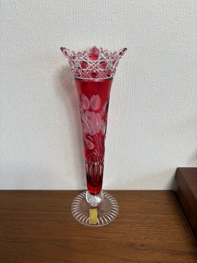 MeissenBleikristallマイセン　クリスタル　花瓶　一輪挿し