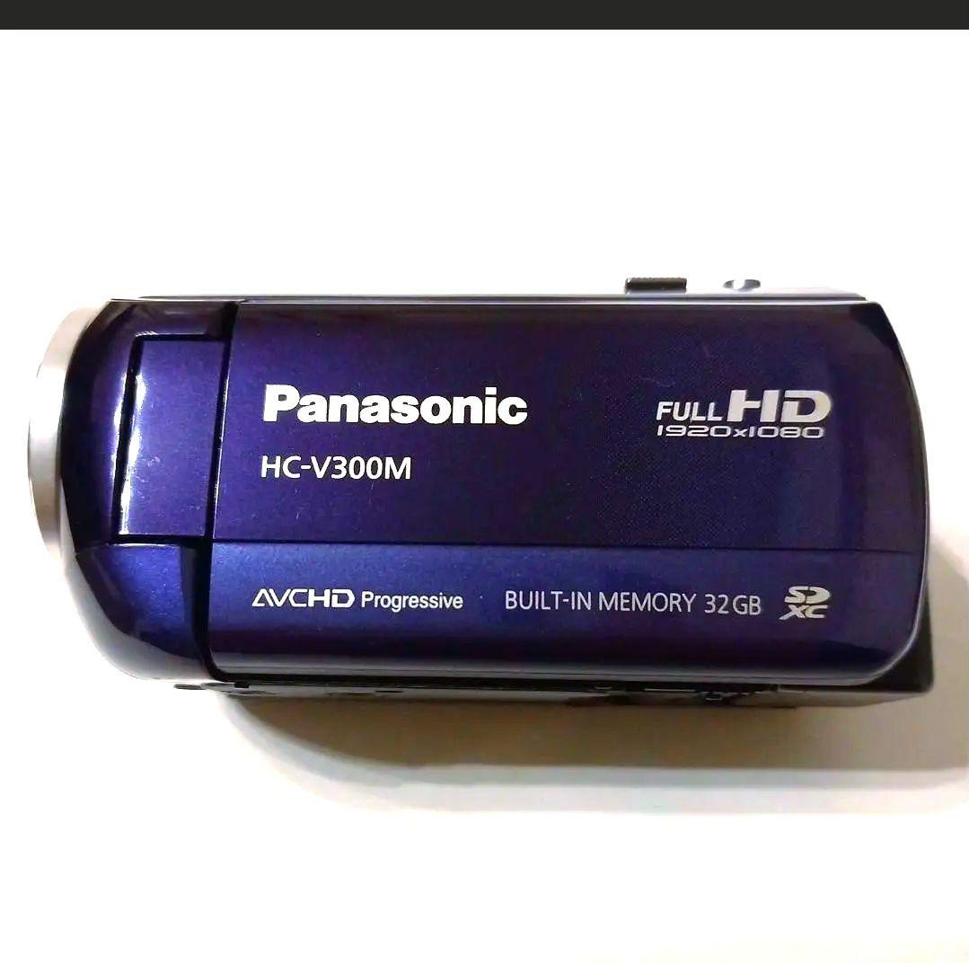 Panasonic　HC-V300M　ネイビー　ビデオカメラ　パナソニック