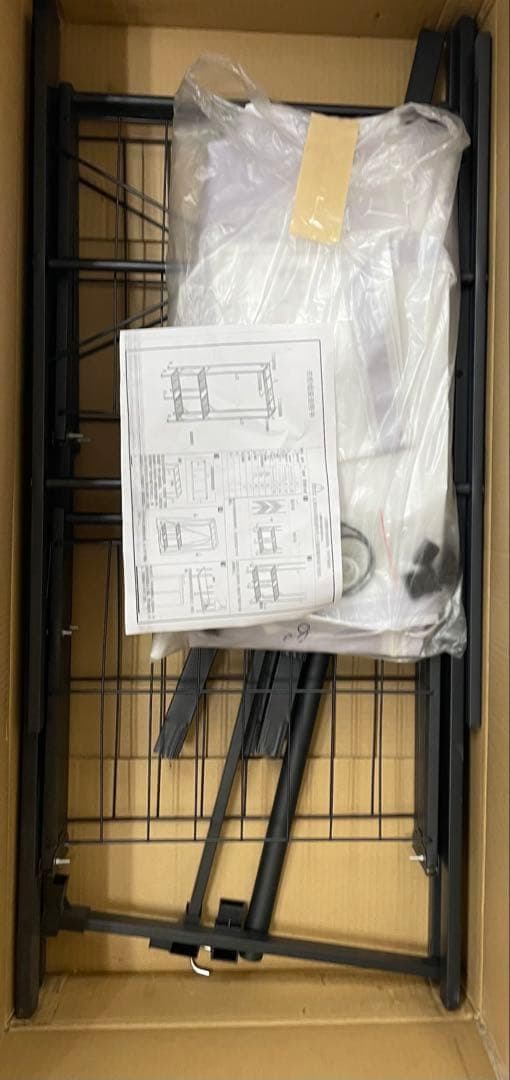 送料無料　ワードローブ クローゼット カバー付き ハンガーラック 大容量 グレー