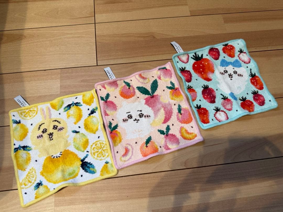 美品★FEILERフェイラー★ハンカチ ちいかわ ハチワレ うさぎセット