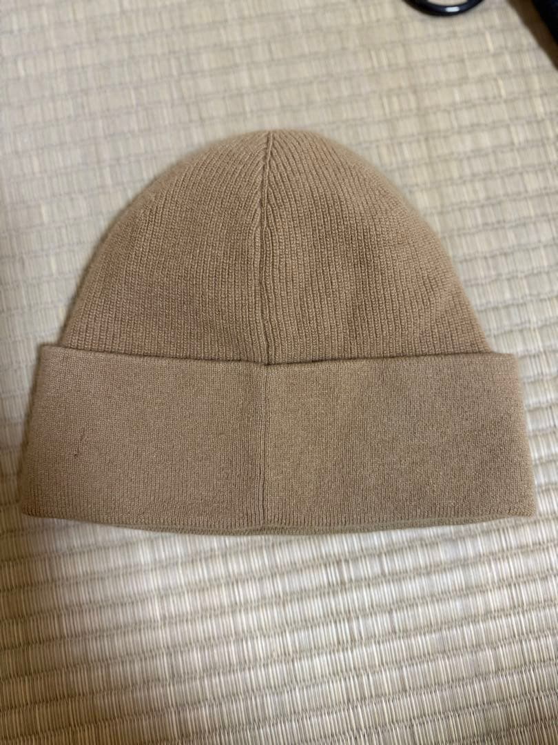MONCLE モンクレール　ベージュ ニット帽　ニットキャップ