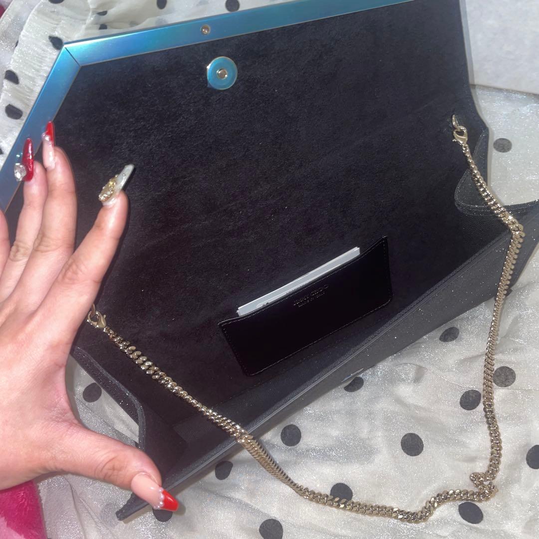 JIMMY CHOO ジミーチュウ パーティーバッグ　クラッチ　チェーンバッグ