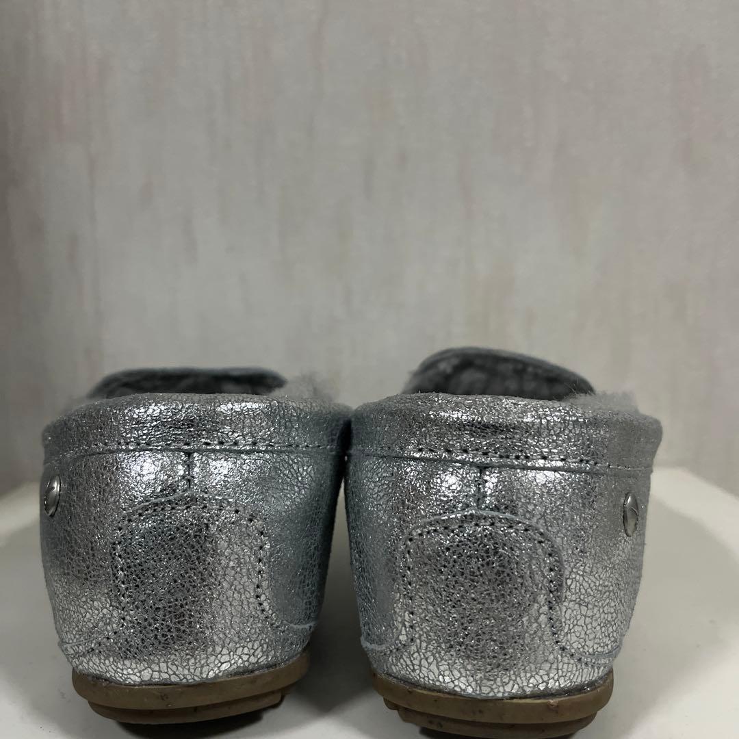 別注　レア　EMU Australia シルバー ファー モカシン　ムートン