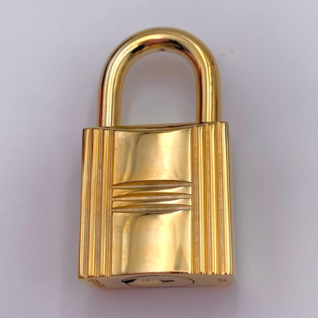 HERMES エルメス カデナ 101番 ゴールド 24Kメッキ 鍵付き 南京錠