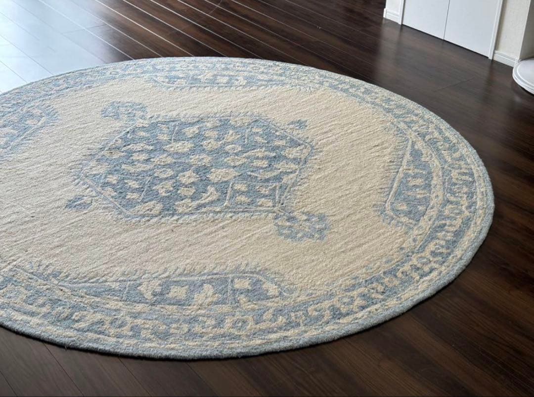 ★美品スーリヤ グラナダ GND-2306 8'X 8' 円形ラグ