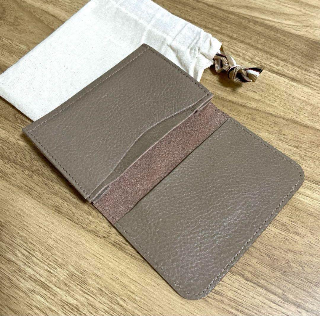 【新品・未使用】 IL BISONTE イルビゾンテ 名刺入れ グレー