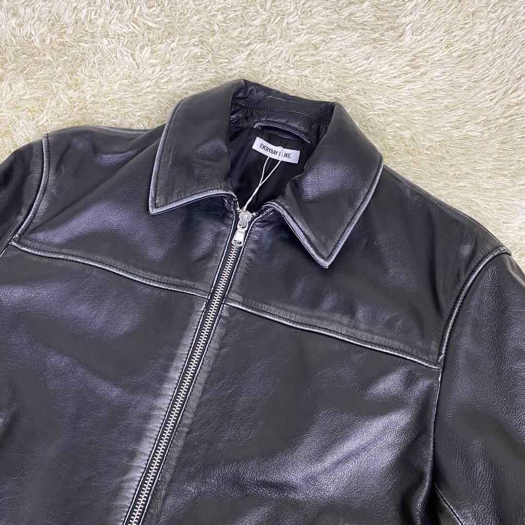 【新品タグ付】Deuxieme Classe ダメージ加工 レザージャケット