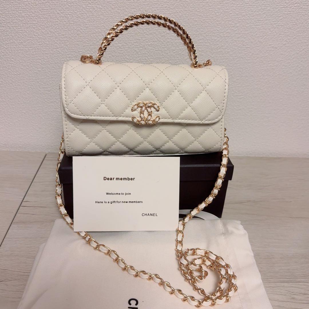 CHANEL ノベルティ ショルダーバッグ チェーン トップハンドル