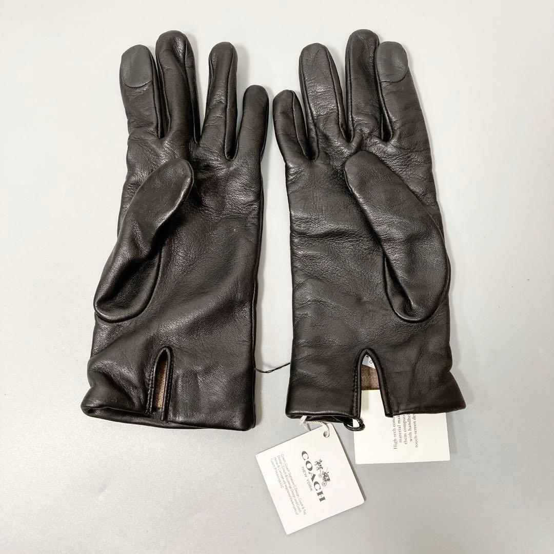 未使用タグ付き COACH コーチ レザーグローブ 手袋 7