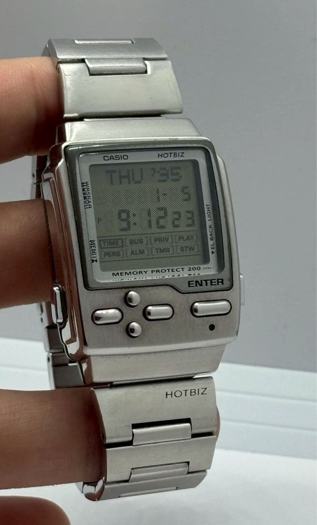 CASIO カシオ　DATA BANK HOTBIZ デジタル腕時計　y2k