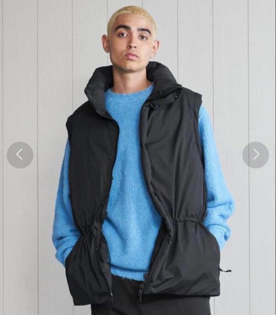 ＜H＞NYLON DOWN VEST/ダウンベスト M ブラック