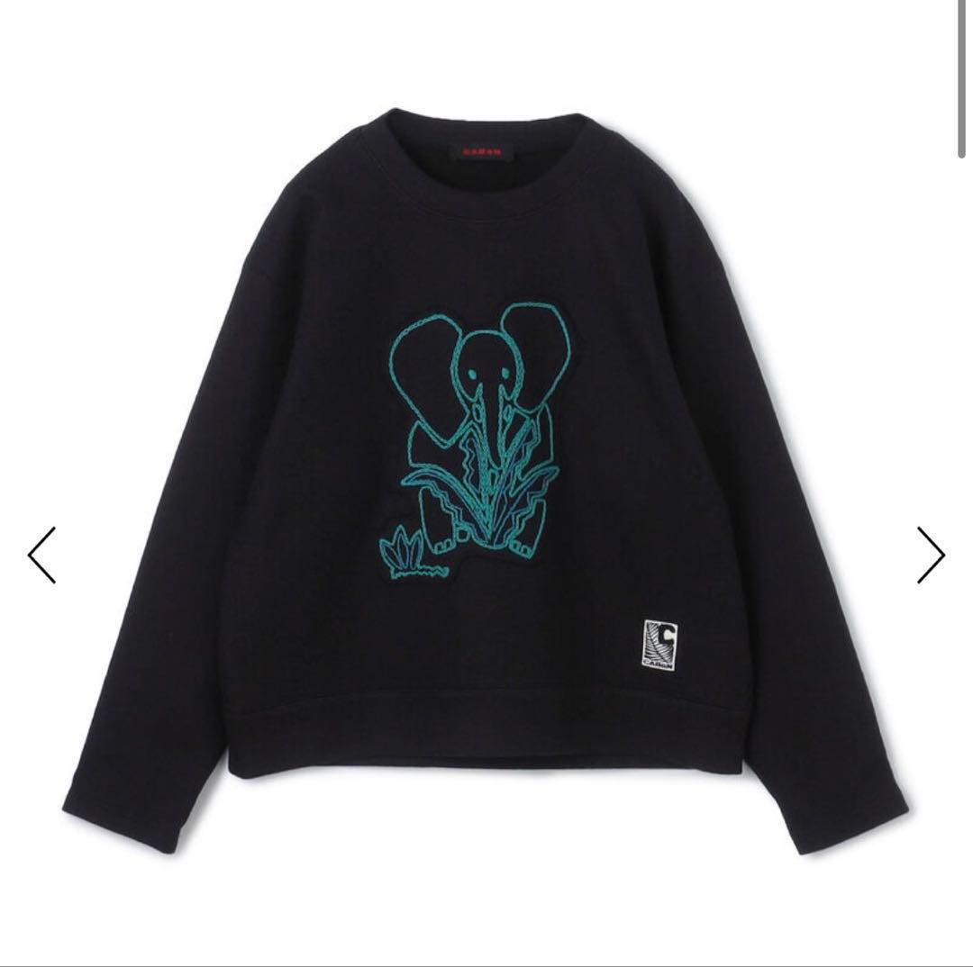 新品！CABaN ウールコットンダブルフェイス エンブロイダリープルオーバー