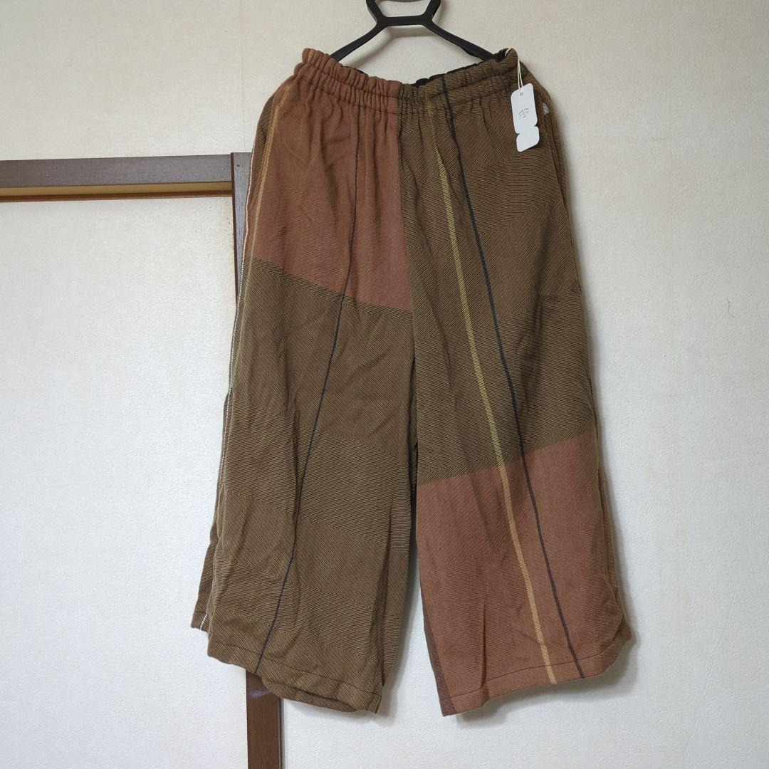 ブラウン系 ガウチョパンツ