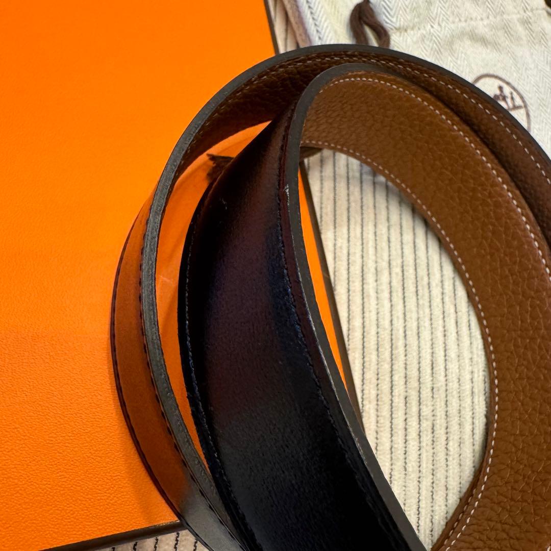 HERMES ベルト 70cm32mm コンスタンス　リバーシブル　H型バックル