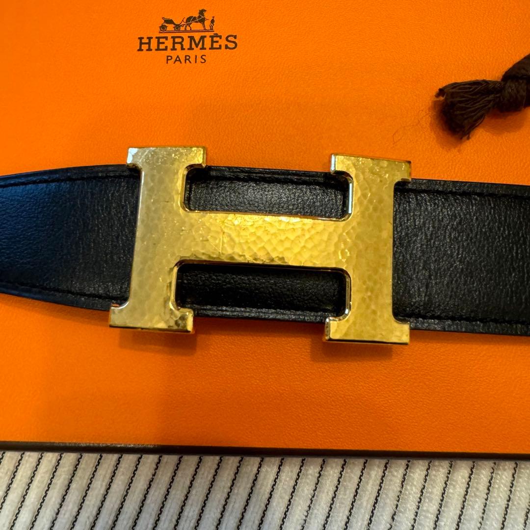 HERMES ベルト 70cm32mm コンスタンス　リバーシブル　H型バックル