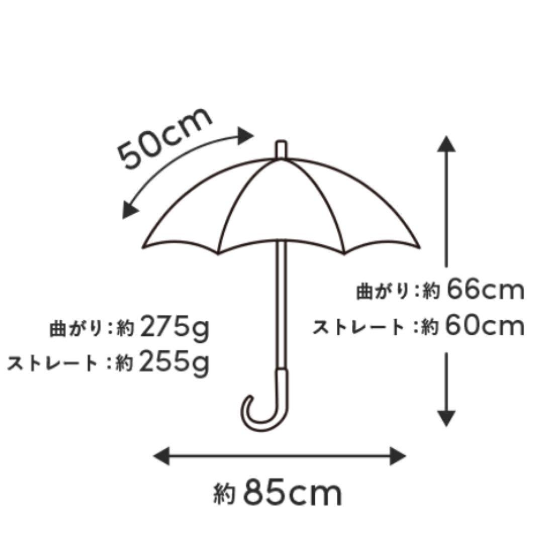 SUN BARRIER 100 2段折りたたみ傘 ネイビー ストレート手元