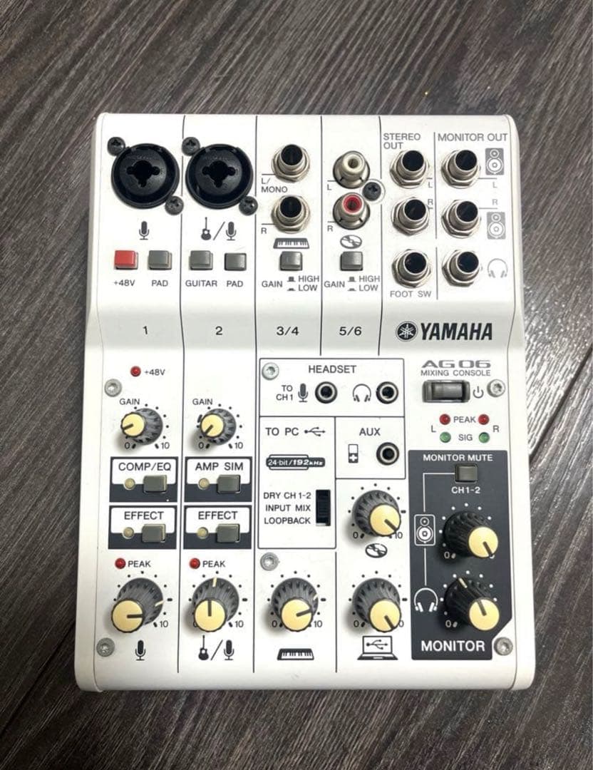 Yamaha AG06 オーディオインターフェイス