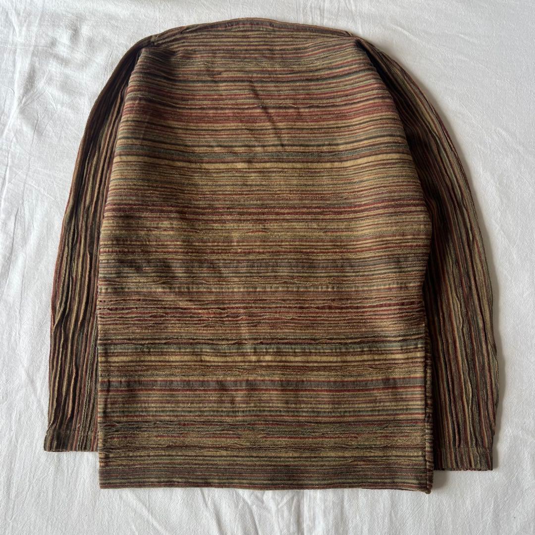 【高級】Jurgen Lehl カットソー 長袖 プリーツ デザイン◎ ブラウン