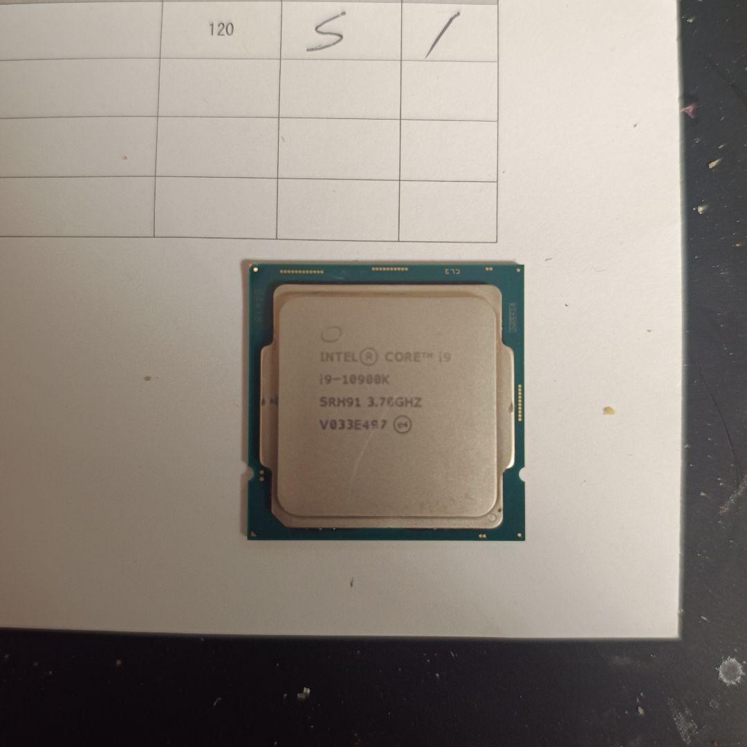 Intel Core i9-10900K　訳あり