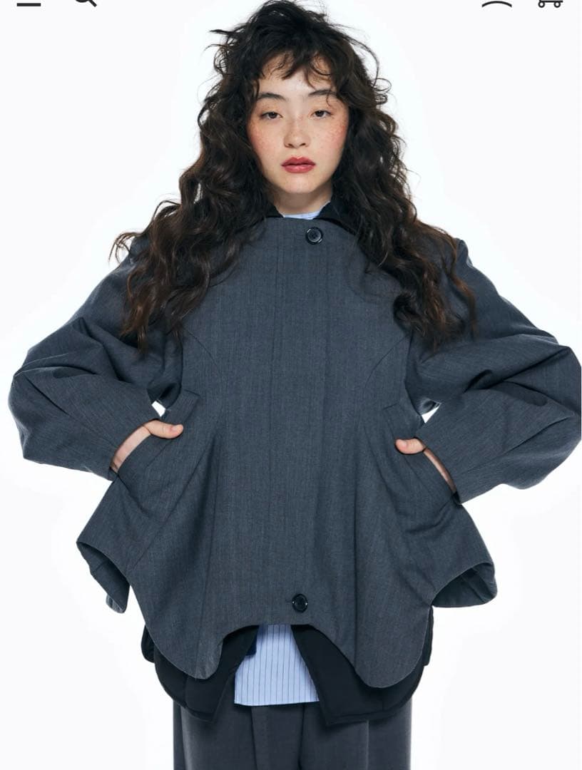 最終再値下げ　ENFOLDVEST ON FLARE-COAT