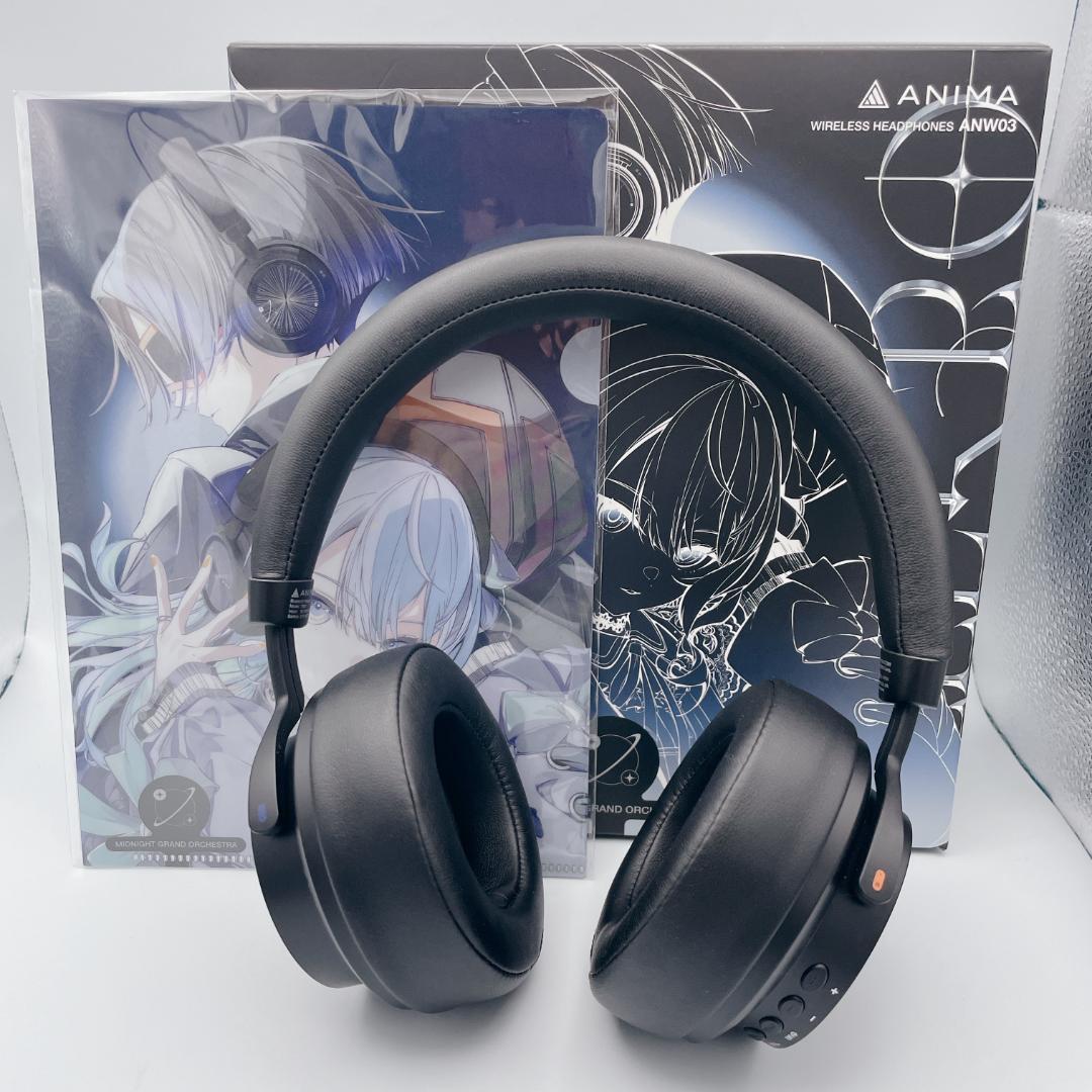 【ほぼ未使用】ANIMA ワイヤレスヘッドホン ANW03-MGO