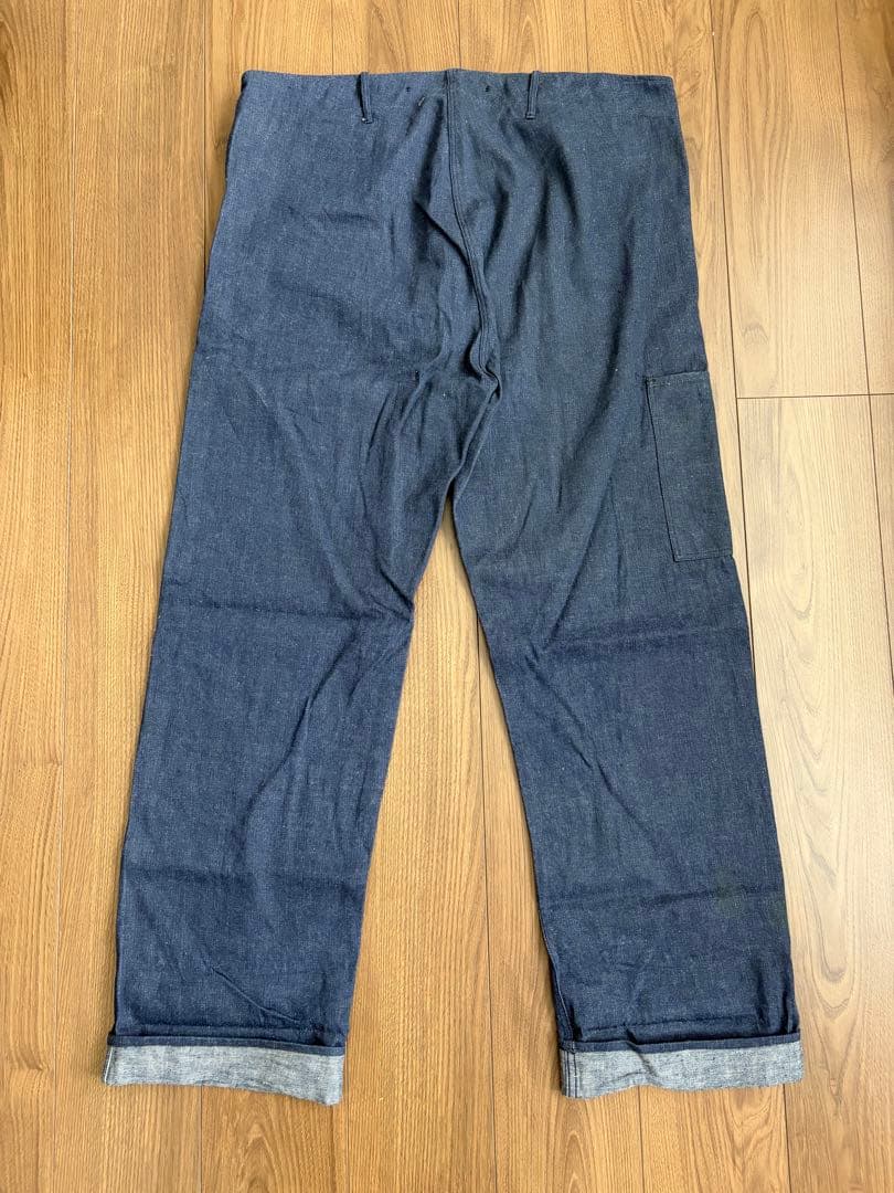 ヴィンテージ デニムワークパンツ フレンチヴィンテージ 40s 50s
