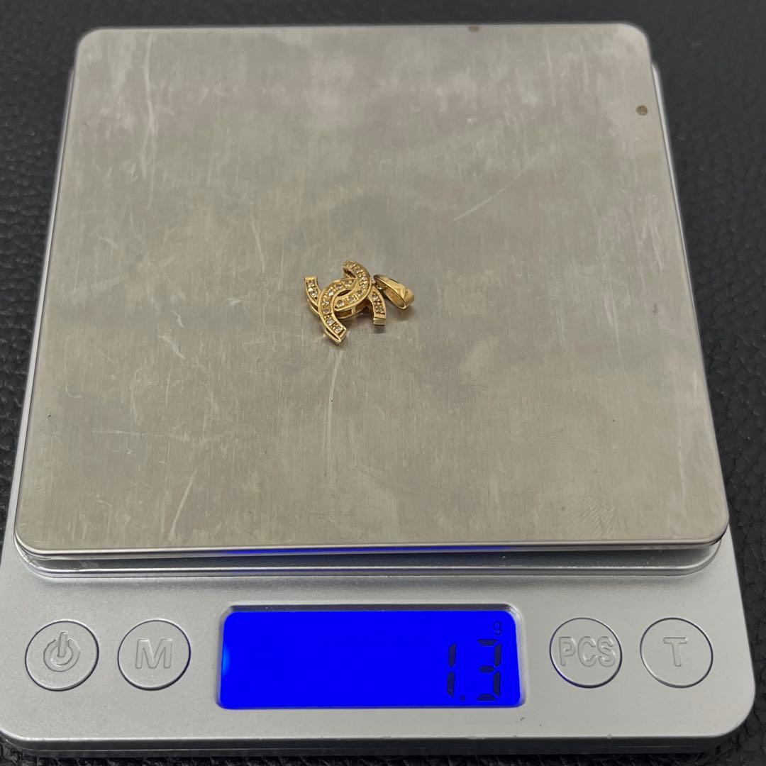 (C102909)K18 YG ネックレストップ ダイヤモンド0.1ct 18金