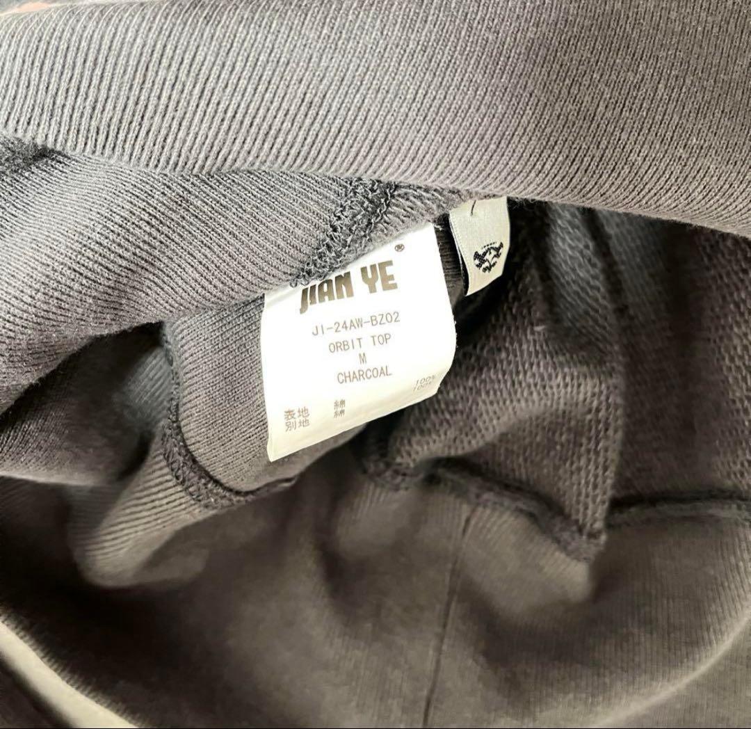 JIAN YE 24AW ORBIT TOP チャコール jianye
