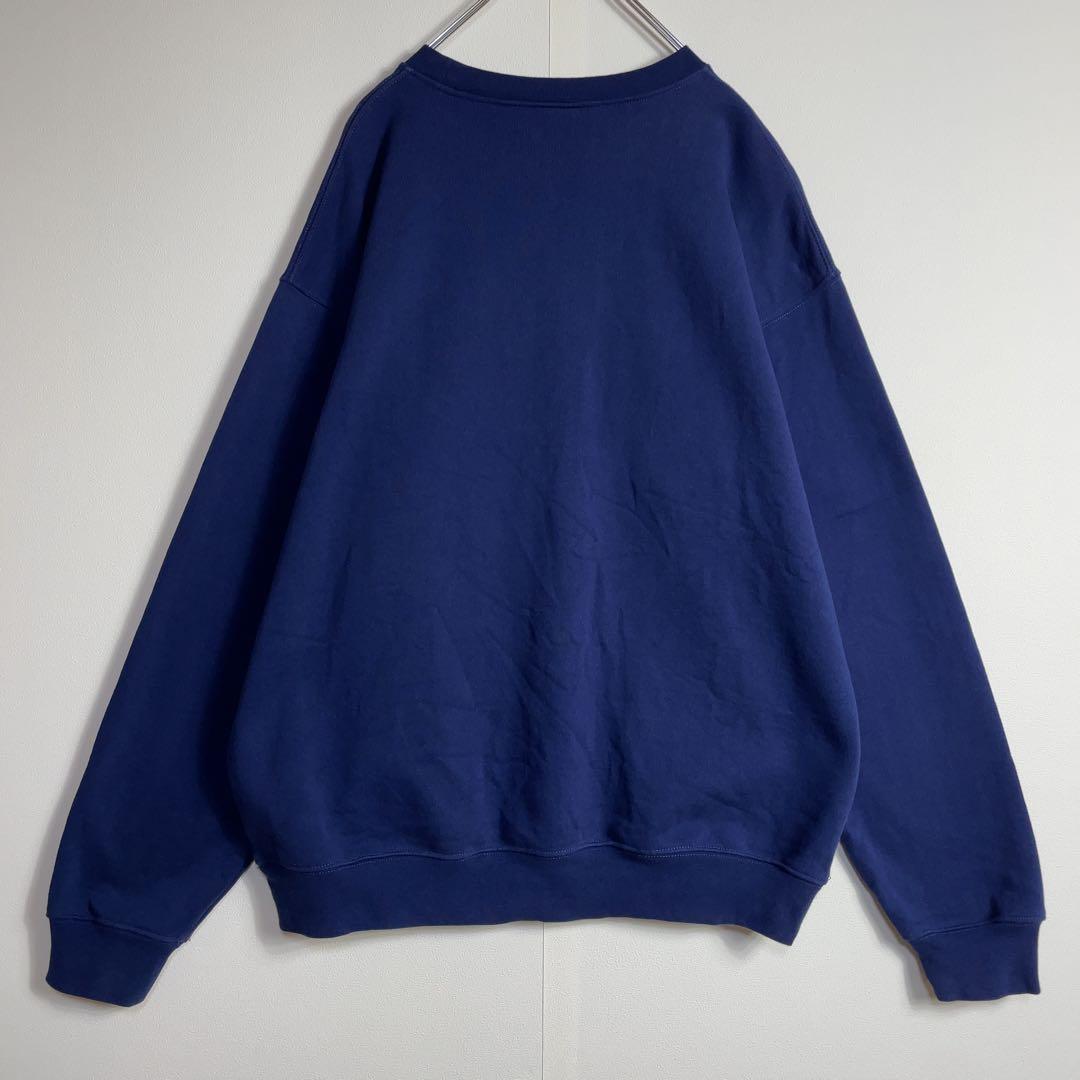 【人気デザイン】ダイム スウェット センター刺繍ロゴ 人気Lサイズ ネイビー