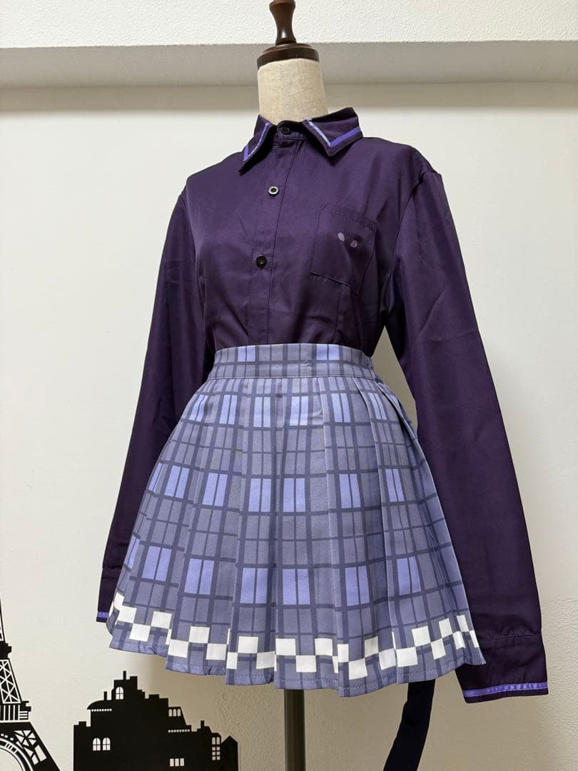 ホロライブ　紫咲シオン　制服衣装　コスプレ