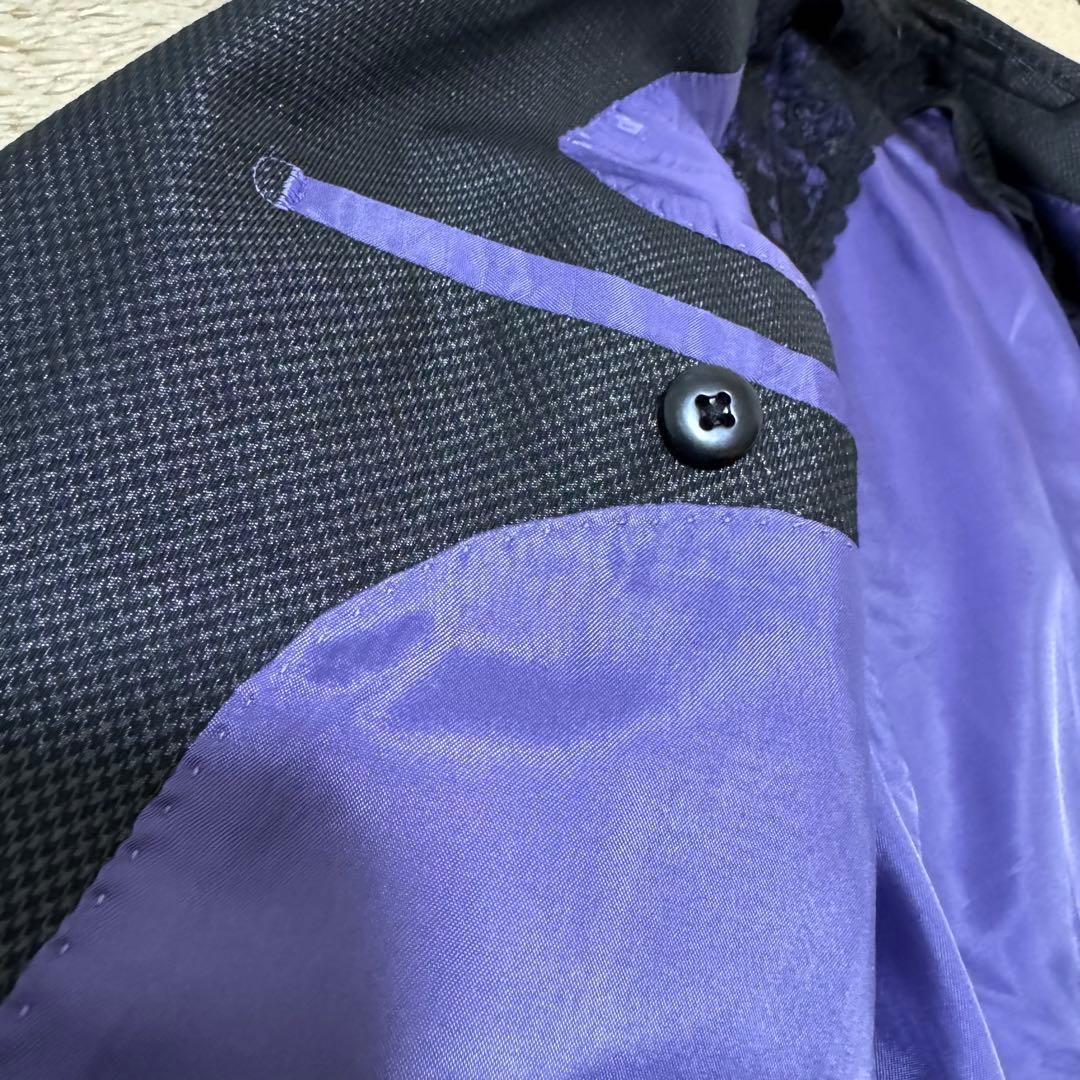 BUFFALOBOBS crystau 紫 スーツ メンズ ブラック 黒