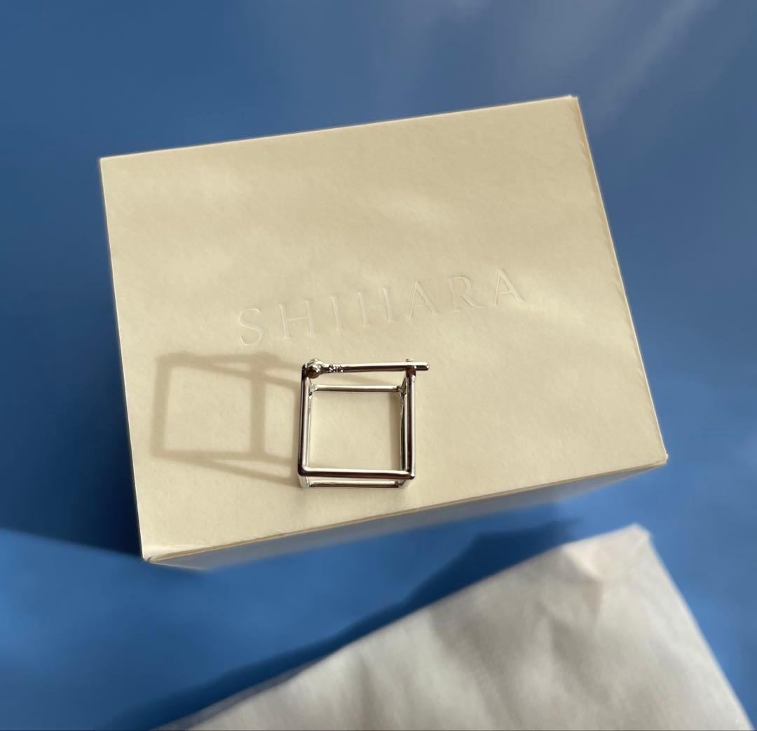 SHIHARA シハラスクエアピアス10 18K White Gold