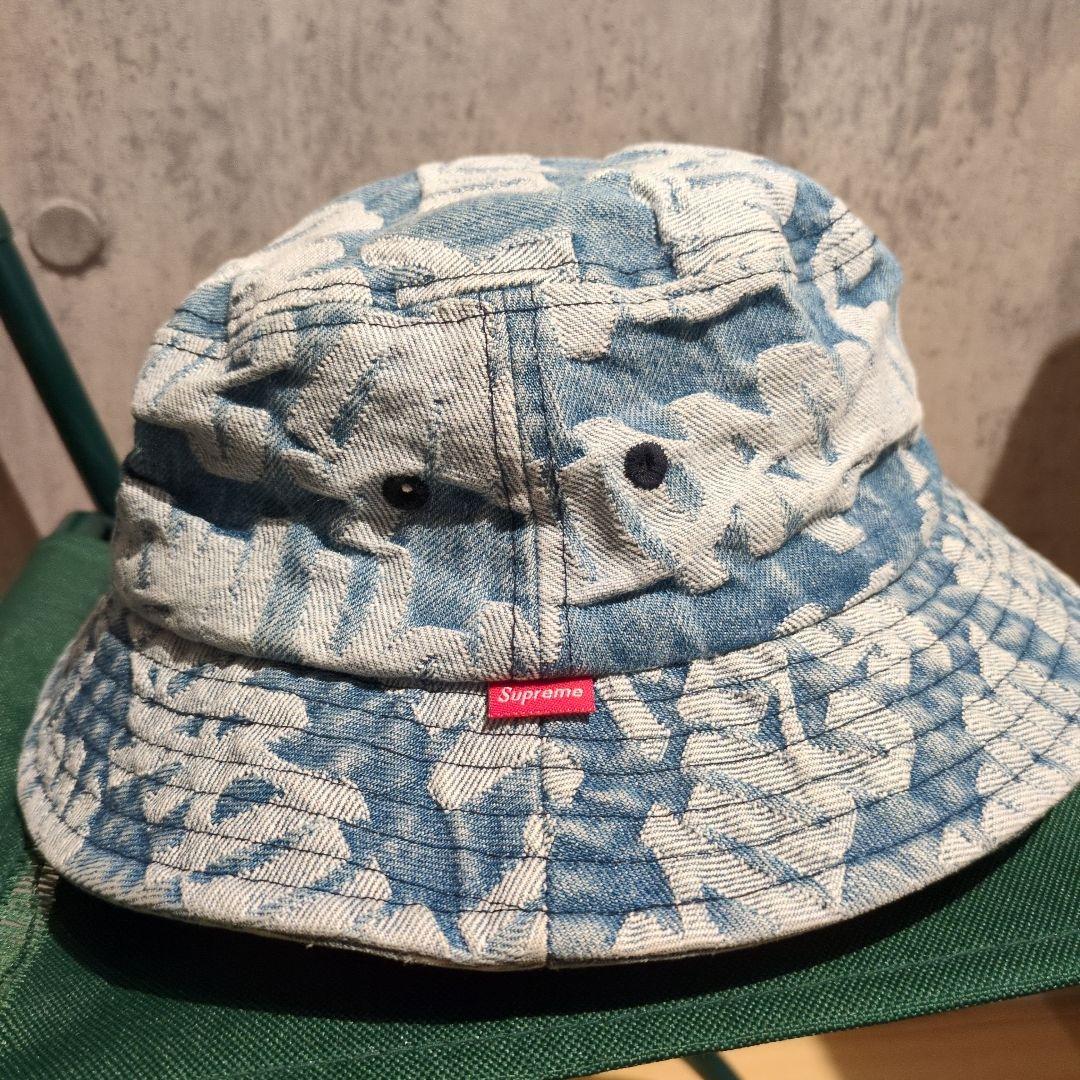 は*ど様 Supreme シュプリーム　デニム バケットハット S/M