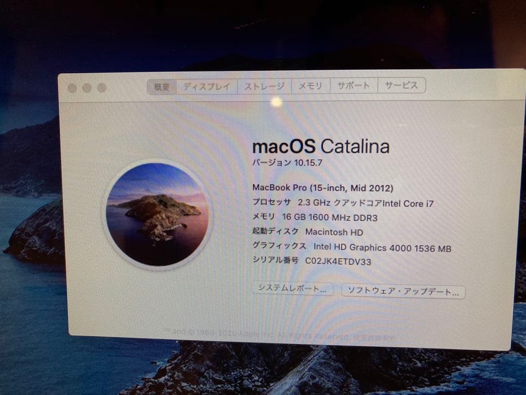 MacBook本体 Apple MacBook Pro (15-inch) A1286