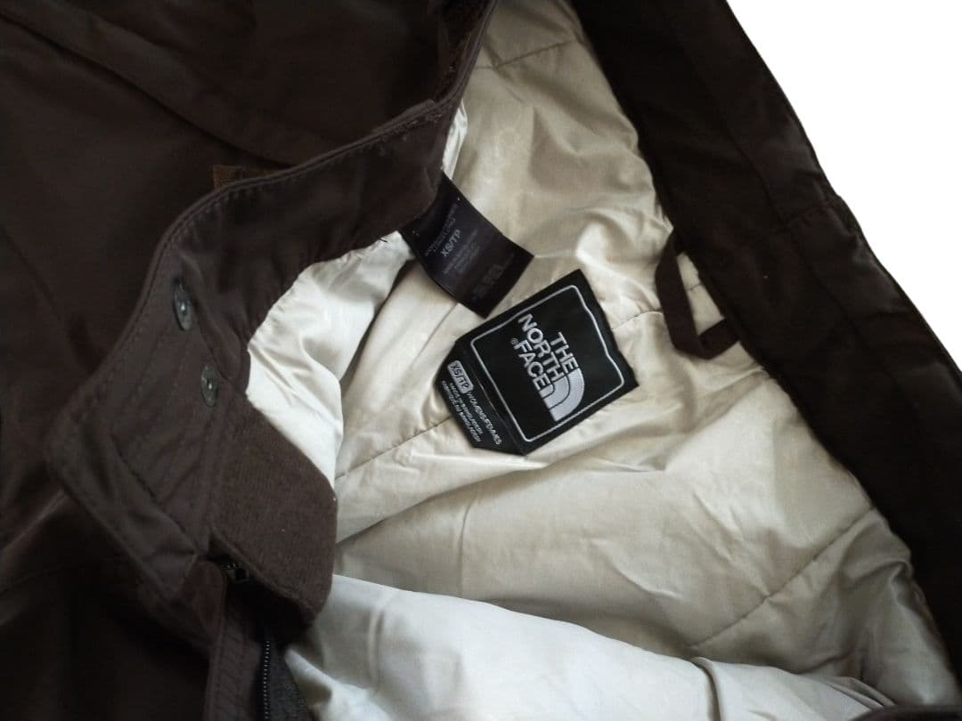 【高機能 極美品】US ノースフェイス HYVENT スノーパンツ 茶 XS