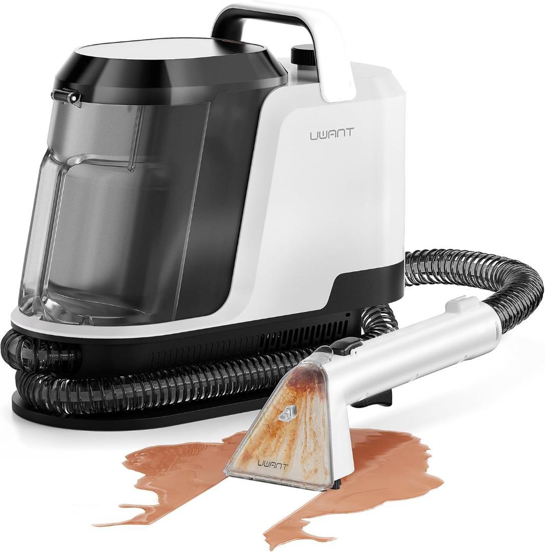 uwant カーペットクリーナー汚れを浮かせて強力吸引 2400ml 2-in-