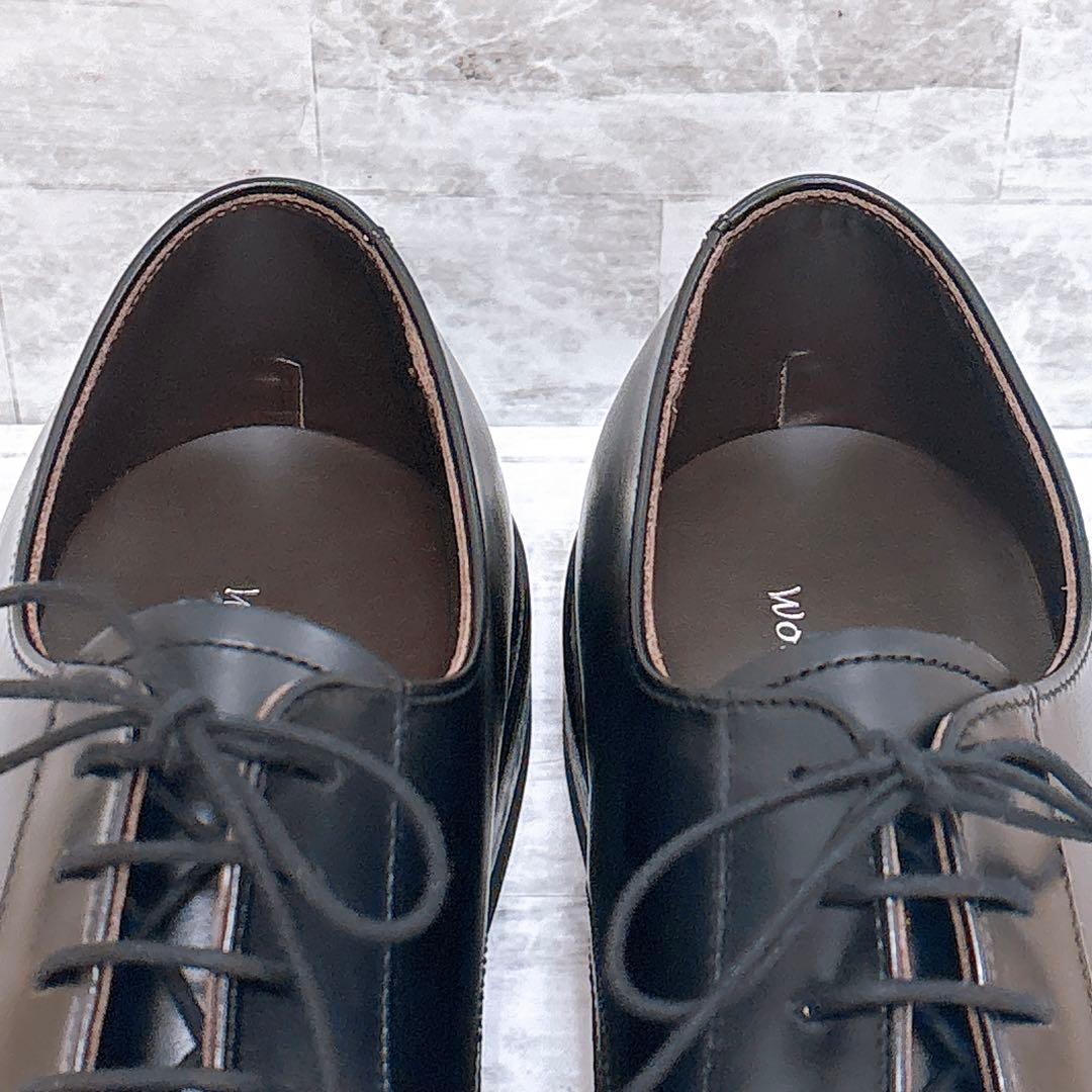 極美品✨ REGAL V081 外羽根 プレーントゥ 黒 25.5cm EE