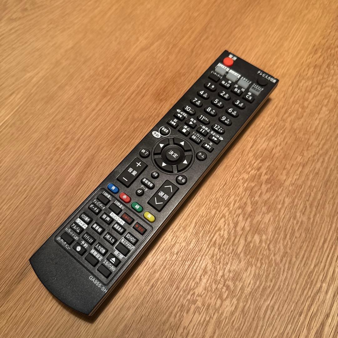 Blu-rayレコーダー　BD-W1500／SHARP