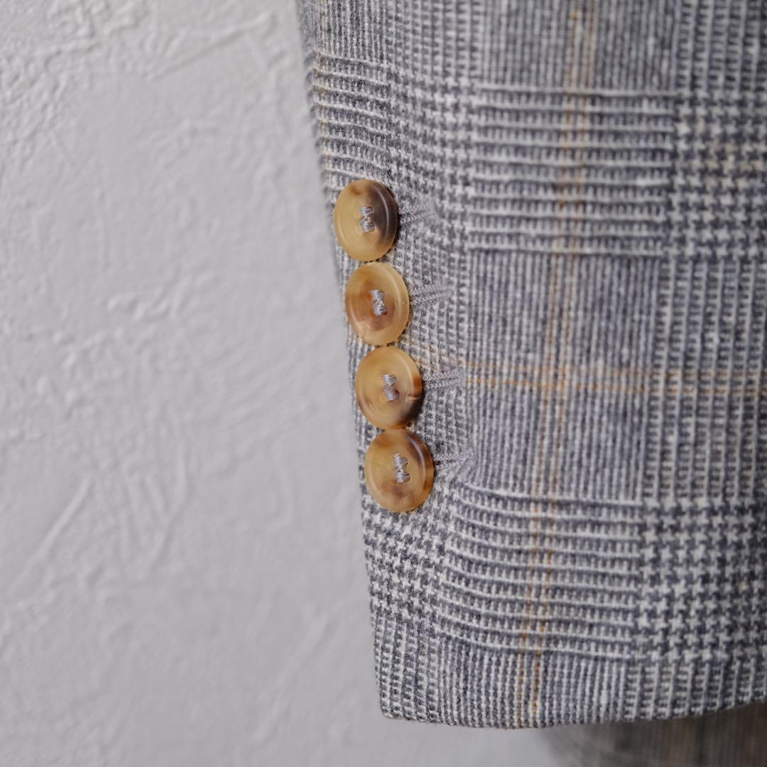 BRUNELLO CUCINELLIブルネロクチネリグレンチェックジャケット50