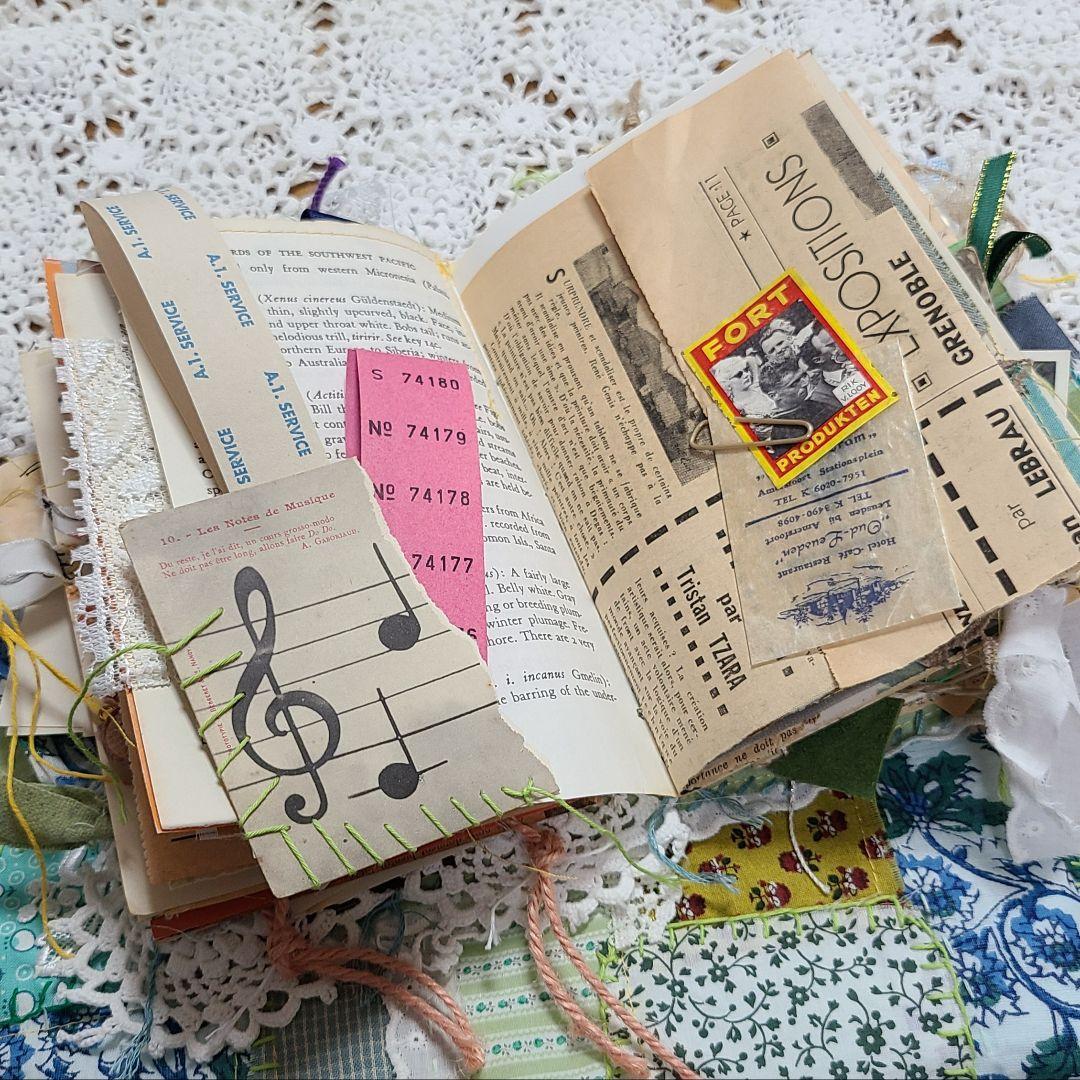 タズちゃん様　junkjournal　ジャンクジャーナル　パッチワーク