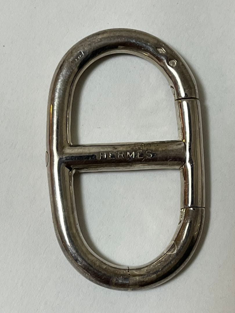 エルメス　シェーヌダンクル　カラビナ　正規店アフターケア済　キーリング
