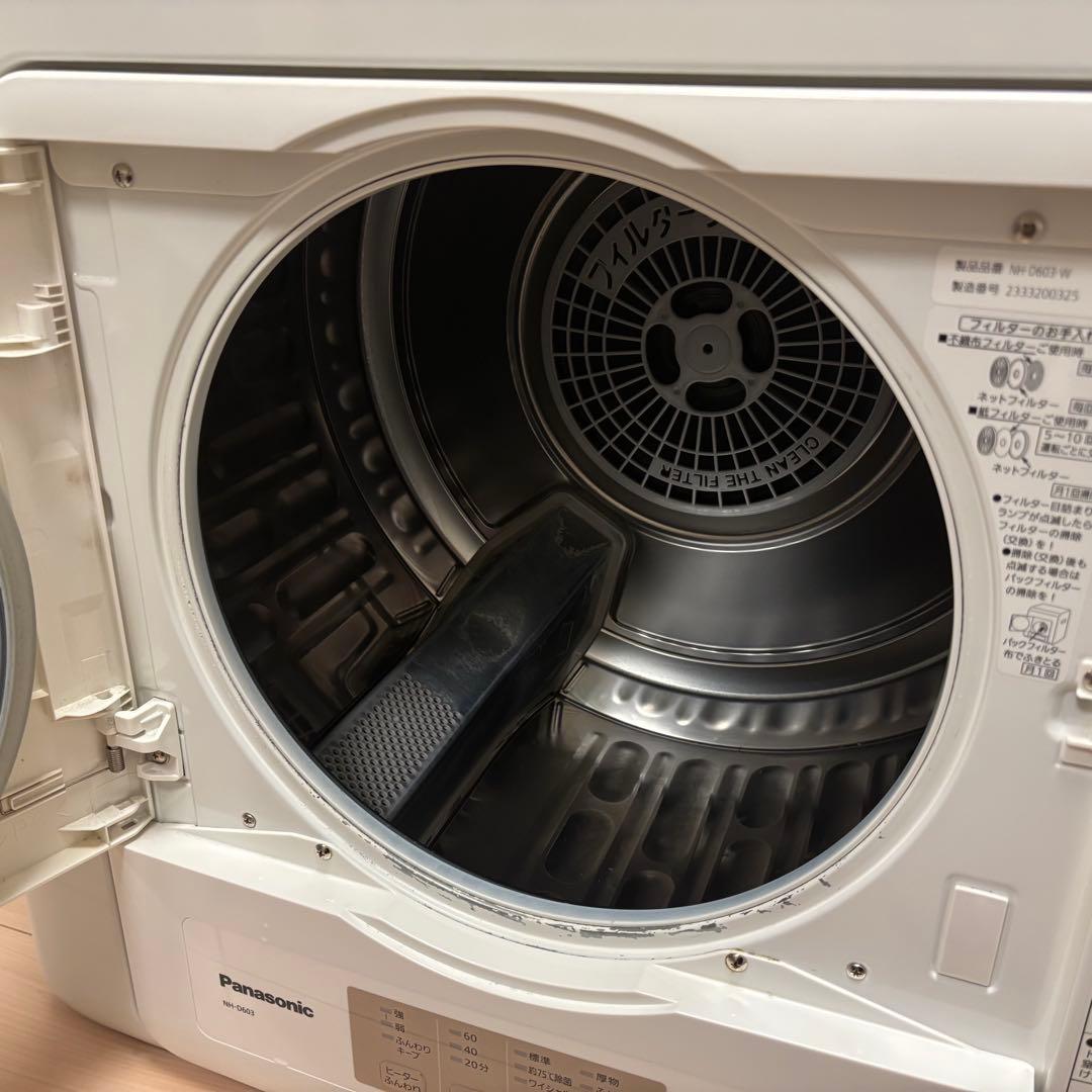 パナソニック Panasonic 衣類乾燥機 NH-D603-W 2023年製