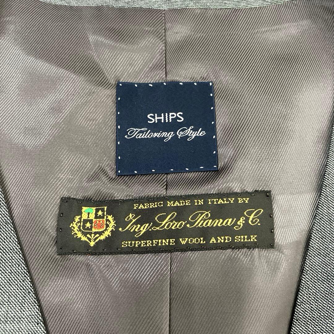 美品　ロロピアーナ　ミツミネ　スーツ　セットアップ　AB4 3ピース　ストライプ