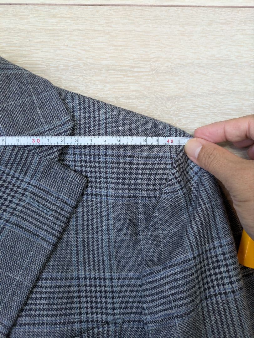 麻布テーラー　R&BLUES グレー チェック柄 ジャケット