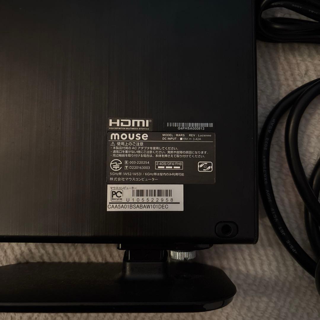 【破格】mouse CA-A5A01 デスクトップ PC 希望あればモニターも可